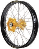 Dubya - Dubya MX Front Wheel with Rim - 1.60x21 - Gold Hub/Black Rim - 70-3000GB