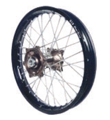 Dubya - Dubya MX Front Wheel with Excel Rim - 1.60x21 - Magnesium Hub/Black Rim - 70-1141MB