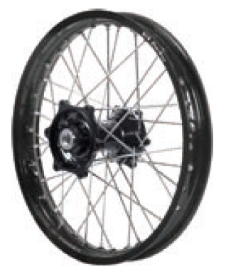 Dubya - Dubya MX Rear Wheel with Excel Rim - 2.15x19 - Black Hub/Black Rim - 70-3119BB