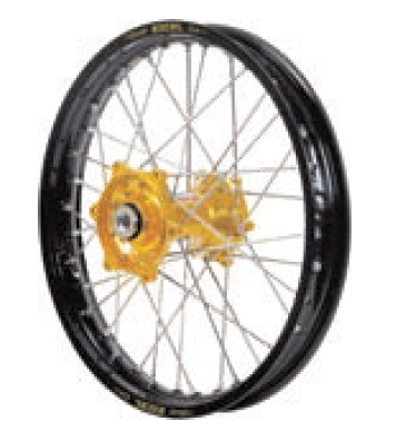 Dubya - Dubya MX Front Wheel with DID DirtStar Rim - 1.60x21 - Gold/Black - 70-4101GB