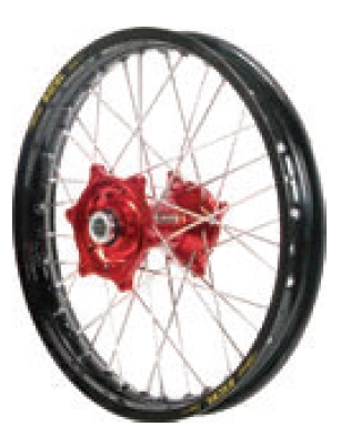 Dubya - Dubya MX Front Wheel with DID DirtStar Rim - 1.60x21 - Red/Black - 70-4101RB