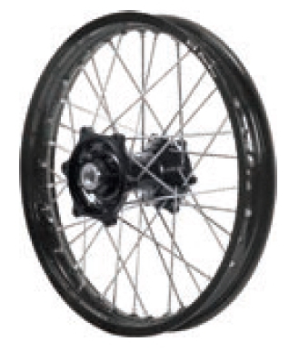 Dubya - Dubya MX Rear Wheel with Excel Rim - 1.60x14 - Black Hub/Black Rim - 70-1113BB