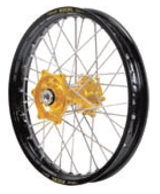 Dubya - Dubya MX Rear Wheel with DID DirtStar Rim - 2.15x18 - Gold Hub/Black Rim - 70-4066GB