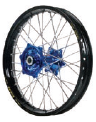 Dubya - Dubya MX Rear Wheel with Excel Rim - 1.60x12 - Blue Hub/Black Rim - 70-1115DB