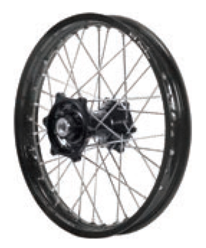 Dubya - Dubya MX Rear Wheel with DID DirtStar Rim - 2.15x18 - Black Hub/Black Rim - 70-4153BB