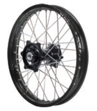 Dubya - Dubya MX Front Wheel with Excel Rim - 1.40x14 - Black Hub/Black Rim - 70-1132BB