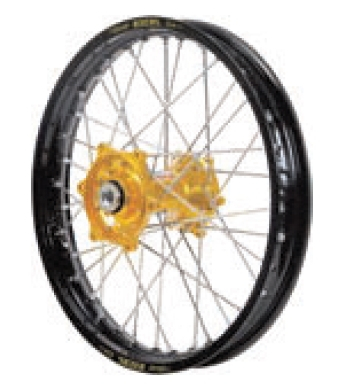 Dubya - Dubya MX Rear Wheel with DID DirtStar Rim - 2.15x19 - Gold Hub/Black Rim - 70-4063GB