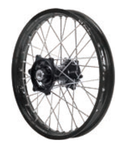 Dubya - Dubya MX Rear Wheel with Excel Rim - 2.15x19 - Black Hub/Black Rim - 70-3156BB
