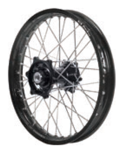 Dubya - Dubya MX Rear Wheel with Excel Rim - 2.15x19 - Black Hub/Black Rim - 70-3157BB