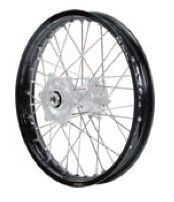 Dubya - Dubya MX Rear Wheel with Excel Rim - 2.15x19 - Silver Hub/Black Rim - 70-3155SB