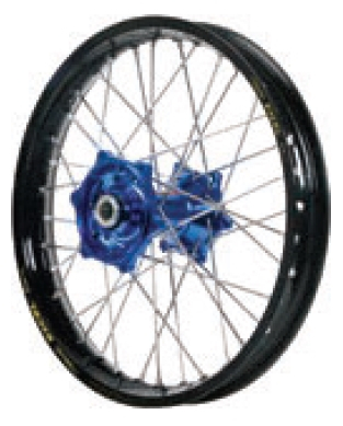 Dubya - Dubya MX Front Wheel with Excel Rim - 1.40x17 - Blue Hub/Black Rim - 70-3180DB