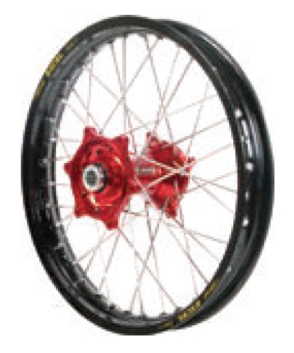 Dubya - Dubya MX Rear Wheel with DID DirtStar Rim - 2.15x18 - Red Hub/Black Rim - 70-4061RB