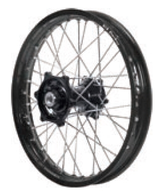 Dubya - Dubya MX Rear Wheel with Excel Rim - 1.60x14 - Black Hub/Black Rim - 70-3182BB