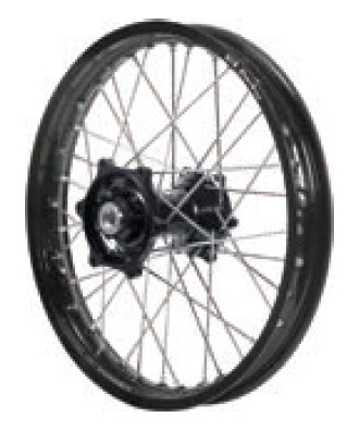 Dubya - Dubya MX Rear Wheel with Excel Rim - 1.85x16 - Black Hub/Black Rim - 70-3183BB