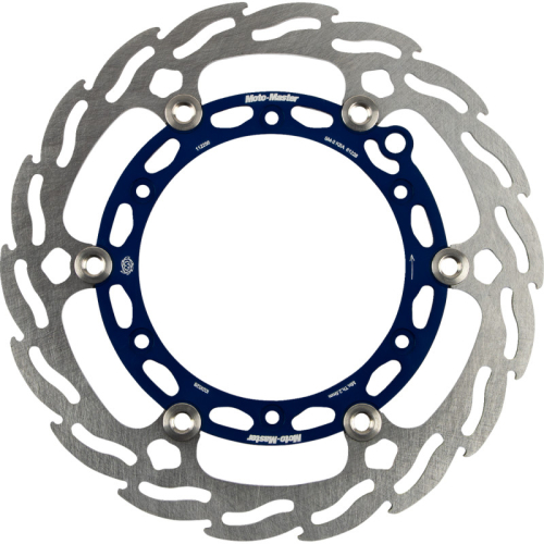 Moto-Master - Moto-Master Floating Brake Disc - Blue Flame Aluminum - 112256-PU