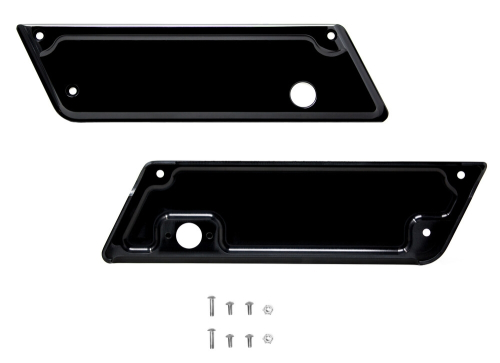 Nomadic Manufacturing - Nomadic Manufacturing Saddlebag Latch Cover - Black - N-BLC-2
