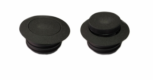 HardDrive - HardDrive Pop-up Screw in Vented 2.75in. Gas Caps - Wrinkle Black - 012315