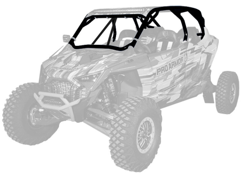 Pro Armor - Pro Armor Pro R Cage with Intrusion Bars - Black - P2112C055BL