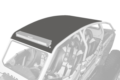 Pro Armor - Pro Armor Aluminum Roof with Light Bar Pocket - Stealth Grey - P144R121SG