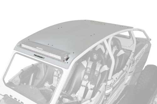 Pro Armor - Pro Armor Aluminum Roof with Light Bar Pocket - Ghost Grey - P144R121GG-728