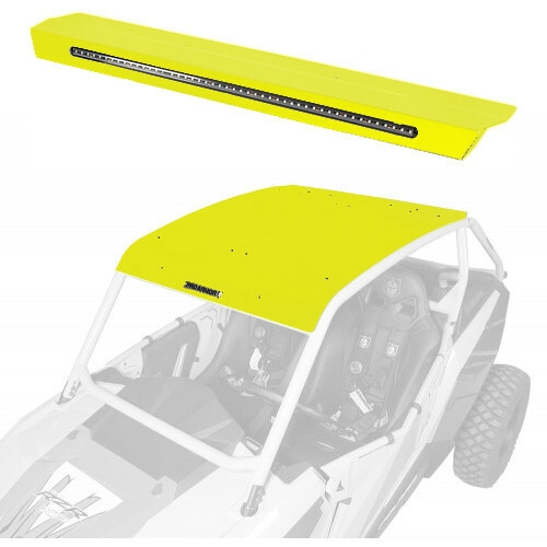 Pro Armor - Pro Armor Aluminum Roof with Integrated Rear Light Bar - Lime Squeeze - P141R123LSQ