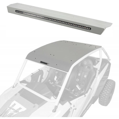 Pro Armor - Pro Armor Aluminum Roof with Integrated Rear Light Bar - Ghost Gray - P141R123GG