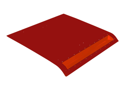 Pro Armor - Pro Armor Aluminum Roof with Light Bar Pocket - Performance Red - P141297PR