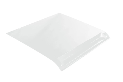 Pro Armor - Pro Armor Aluminum Roof with Light Bar Pocket - Matte White - P141297MW