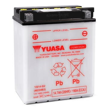 Yuasa - Yuasa Yumicron Battery - YB14-B2 - YUAM224B2IND