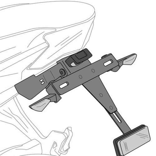 PUIG - PUIG License Plate Holder - Black - 20742N