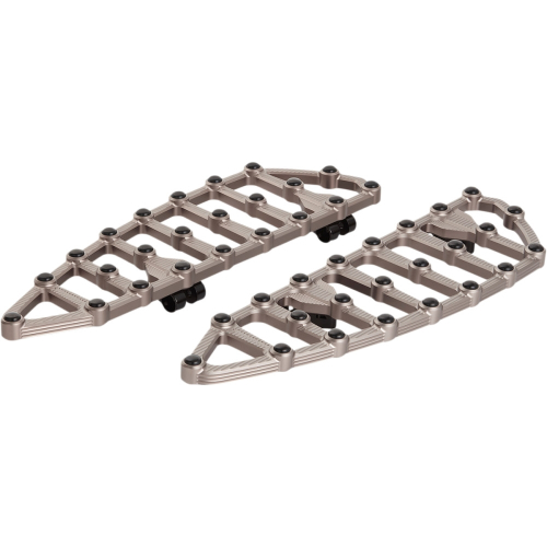 Arlen Ness - Arlen Ness MX Driver Floorboards - Titanium Anodized - 06-874