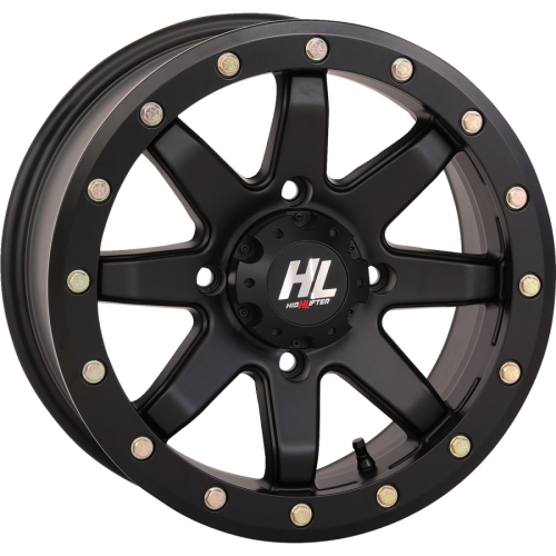 High Lifter Products - High Lifter Products HL9 Front/Rear Wheel Tire - 14x7 - 5+2 Offset - 4/156 - Matte black - 14HL09-1456