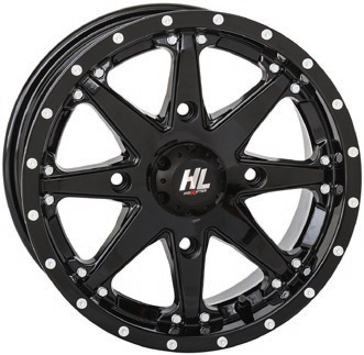High Lifter Products - High Lifter Products HL10 Front/Rear Wheel - 14x7 - 5+2 Offset - 4/110 - Gloss black - 14HL10-1210