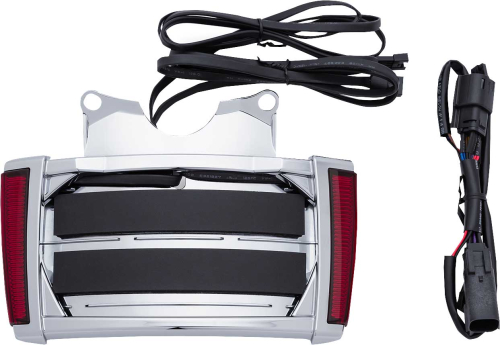 Ciro - Ciro LED License Plate Frames - Chrome Housing/ Red LEDs/Red Lenses - 40300