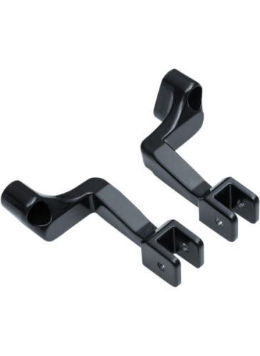 Kuryakyn - Kuryakyn Adjustable Passenger Pegs for Fixed Mounts - Gloss Black - 5830