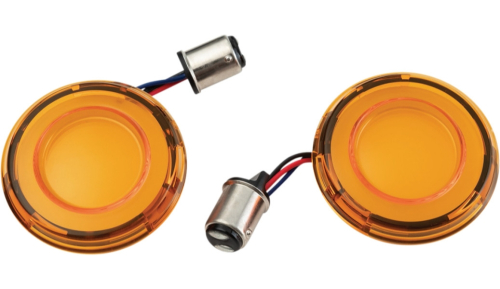 Kuryakyn - Kuryakyn Tracer LED Front Turn Signal Conversions - Amber/Amber - Amber Lens - 2903