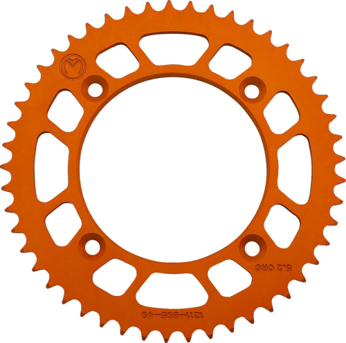 Moose Racing - Moose Racing Aluminum Rear Sprocket - 49T - Orange - 1211-895-49-14