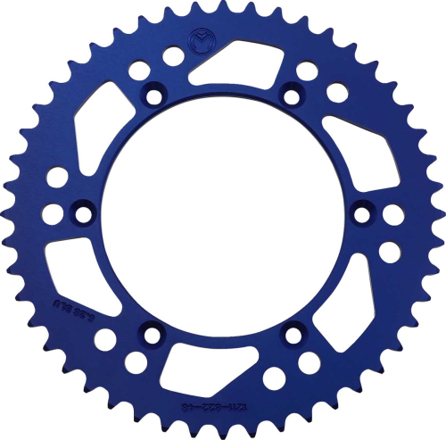 Moose Racing - Moose Racing Aluminum Rear Sprocket - 47T - Blue - 1211-822-48-12
