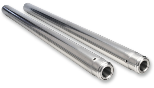 Custom Cycle - Custom Cycle 43mm Hard Chrome Inverted Fork Tubes - +2in. - 710073