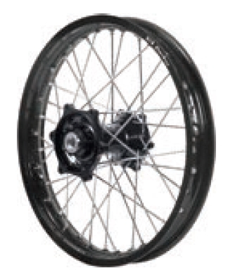 Dubya - Dubya MX Front Wheel with Excel Rim - 1.40x17 - Black Hub/Black Rim - 70-3162BB