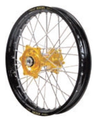Dubya - Dubya MX Rear Wheel with DID DirtStar Rim - 2.15x18 - Gold Hub/Black Rim - 70-4135GB