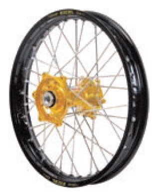Dubya - Dubya MX Front Wheel with Excel Rim - 1.40x19 - Gold Hub/Black Rim - 70-3002GB