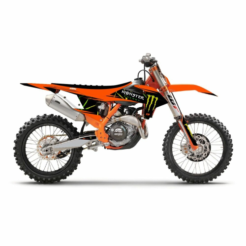 DCOR - DCOR Monster Energy KTM Complete Graphics Kit - White - 20-30-130