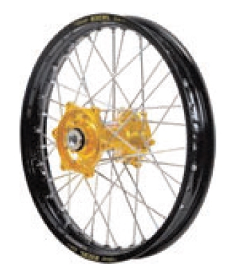 Dubya - Dubya MX Rear Wheel with Excel Rim - 1.85x16 - Gold Hub/Black Rim - 70-3159GB