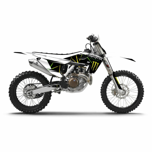 DCOR - DCOR Monster Energy Graphics Complete Kit - Black - 20-70-130