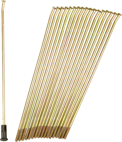 Pro-Wheel - Pro-Wheel Double Butted Rear Spokes - 19in. - Gold/Black - 19-G223223-2