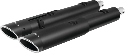 Freedom Performance - Freedom Performance 2-Step Slip-Ons for Indian - Black w/Black Slash Tip - IN00209