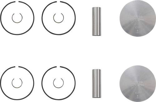 Wossner - Wossner Piston Kit - 66.37mm - K7033DA-2