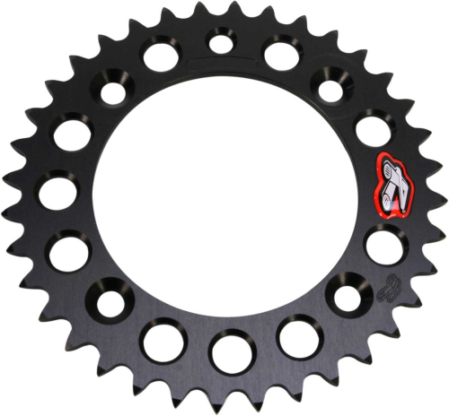 Renthal - Renthal Ultralight Rear Sprocket - Black - 36T - 491--415-36P-BK