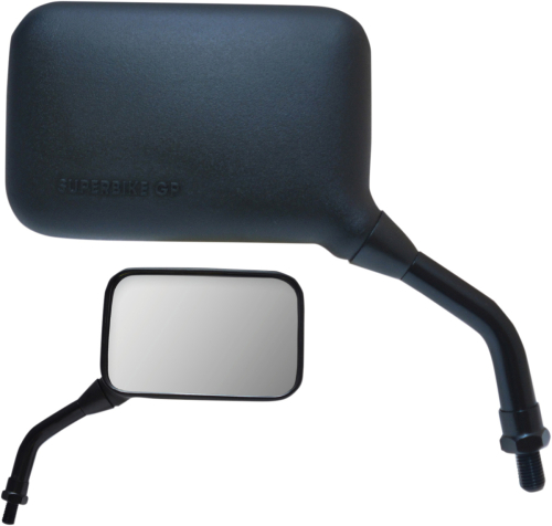 Parts Unlimited - Parts Unlimited AX Mirror - Right Side - Short Stem (4in.) - 0640-0924